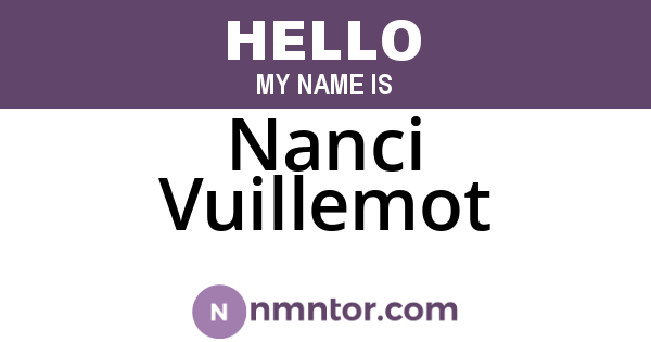Nanci Vuillemot