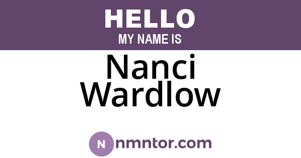 Nanci Wardlow