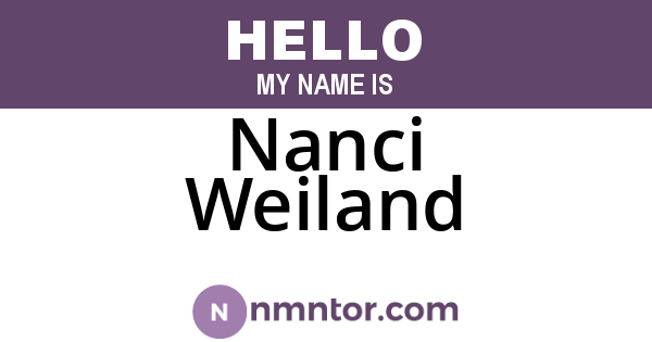 Nanci Weiland