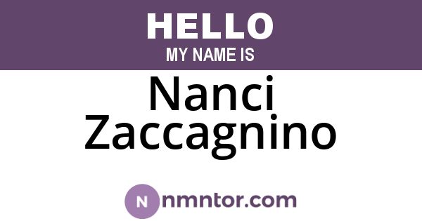 Nanci Zaccagnino