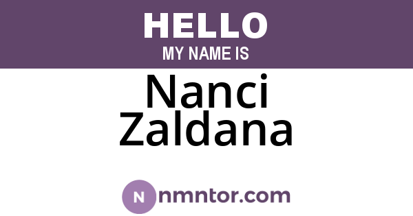 Nanci Zaldana