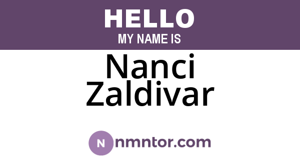 Nanci Zaldivar