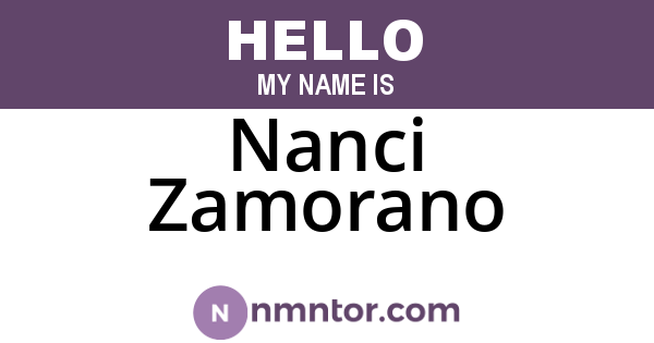 Nanci Zamorano