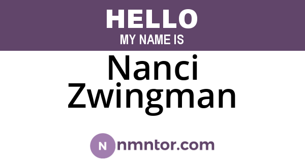 Nanci Zwingman