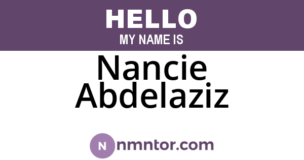 Nancie Abdelaziz