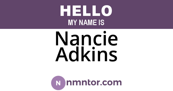 Nancie Adkins