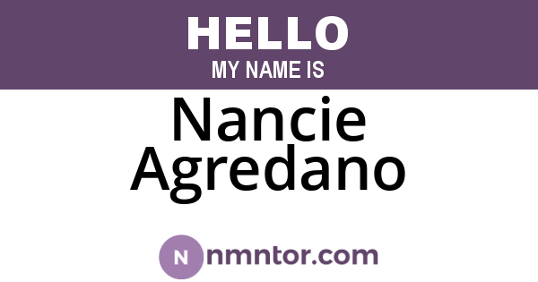Nancie Agredano