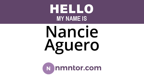 Nancie Aguero