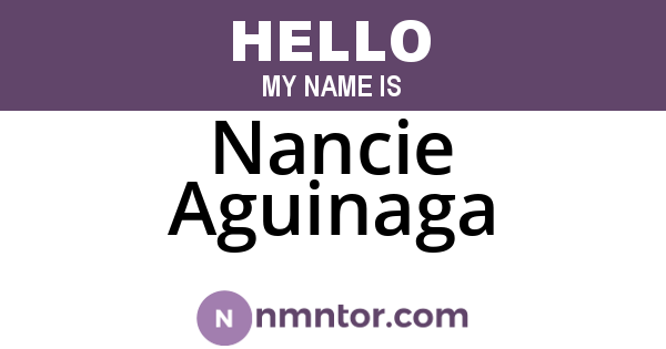 Nancie Aguinaga