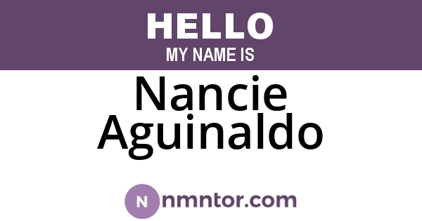 Nancie Aguinaldo