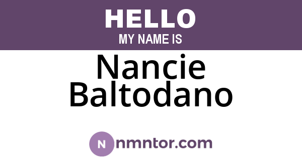 Nancie Baltodano