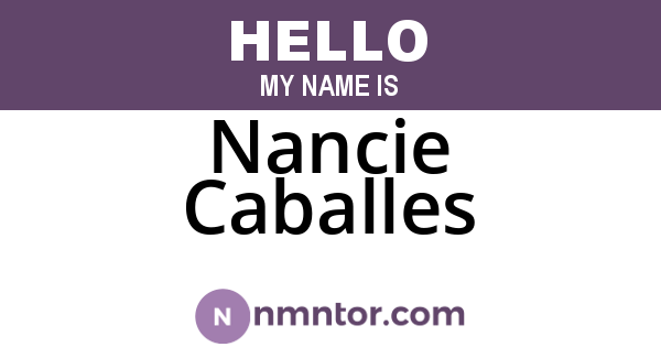 Nancie Caballes