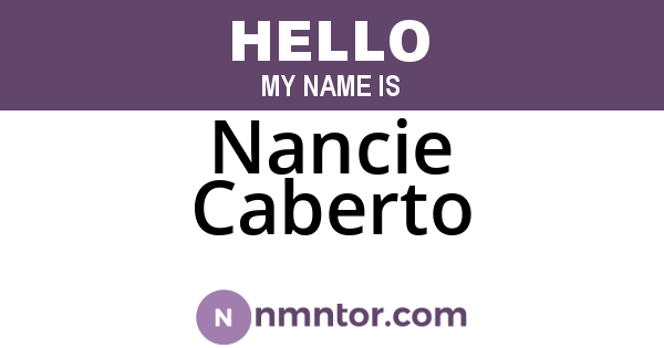 Nancie Caberto
