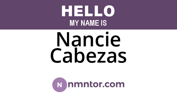 Nancie Cabezas