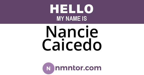 Nancie Caicedo