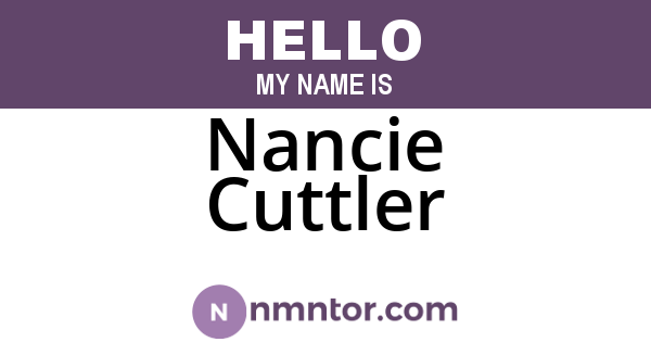 Nancie Cuttler