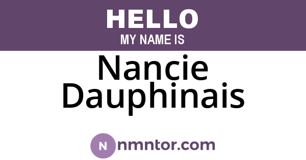 Nancie Dauphinais