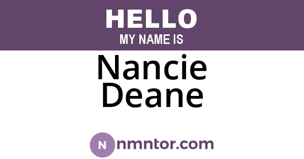 Nancie Deane