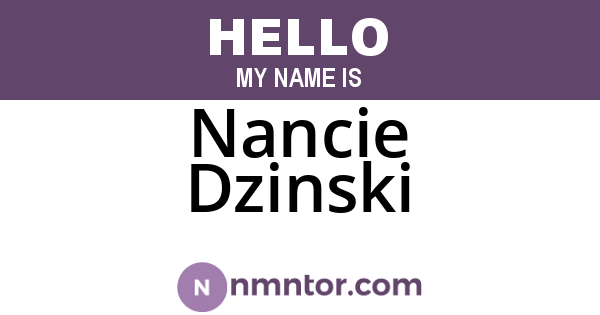 Nancie Dzinski