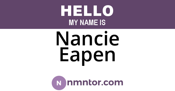 Nancie Eapen