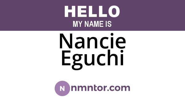 Nancie Eguchi