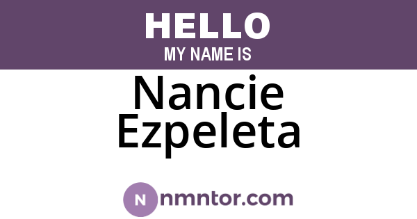 Nancie Ezpeleta