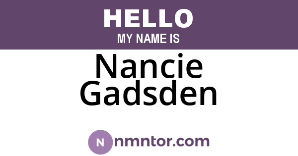 Nancie Gadsden