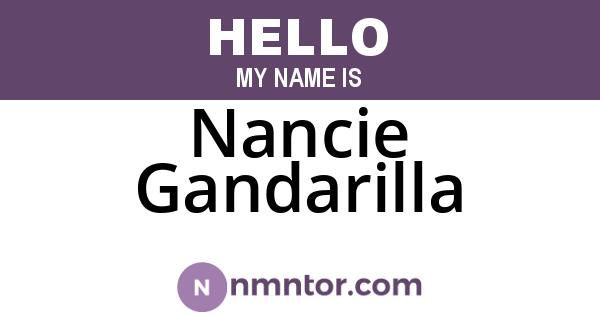 Nancie Gandarilla