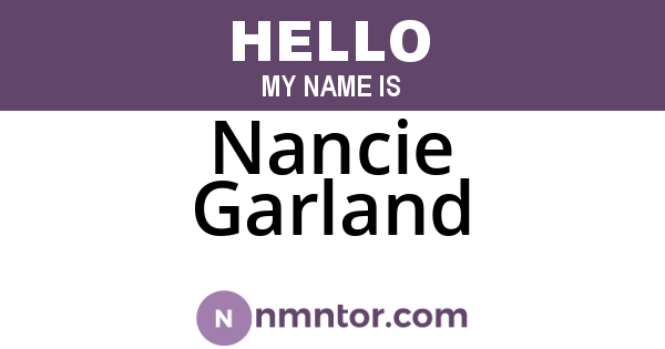 Nancie Garland