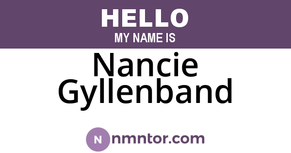 Nancie Gyllenband