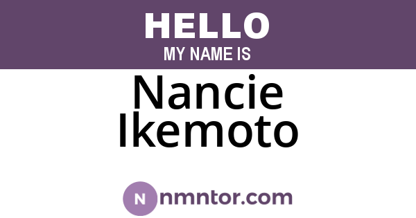 Nancie Ikemoto