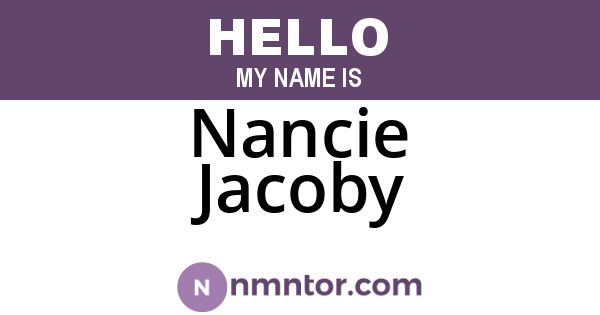 Nancie Jacoby