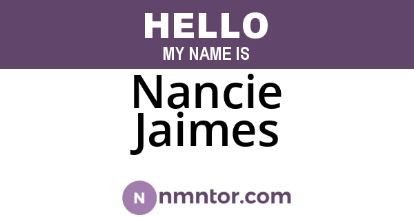 Nancie Jaimes