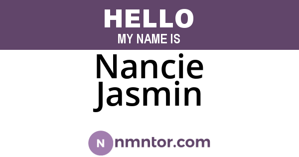 Nancie Jasmin