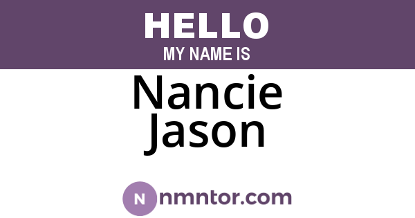 Nancie Jason