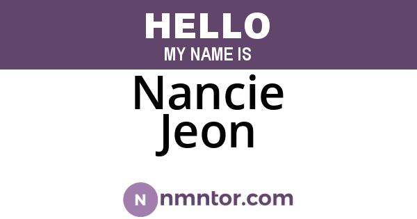 Nancie Jeon