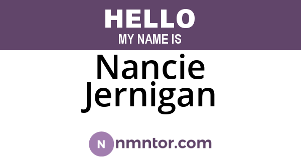 Nancie Jernigan