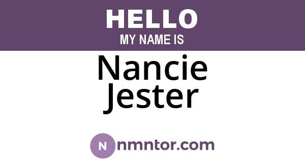 Nancie Jester