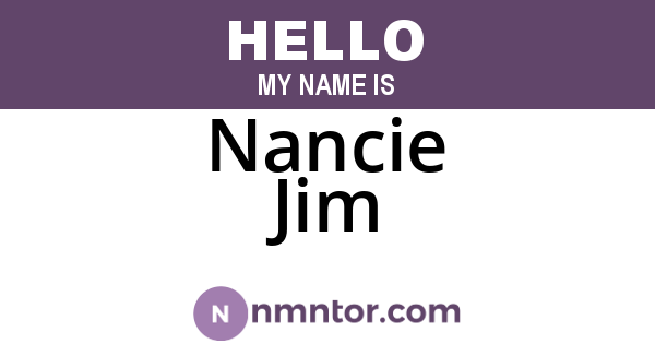 Nancie Jim