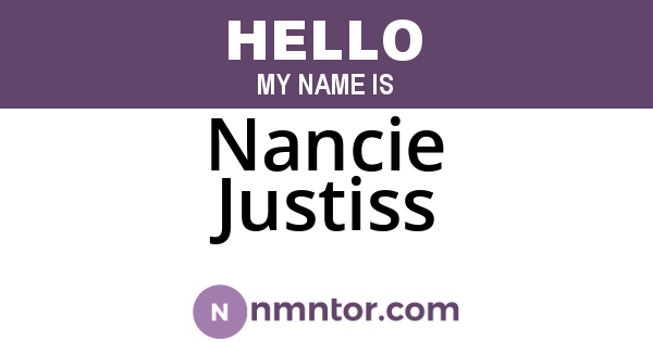 Nancie Justiss