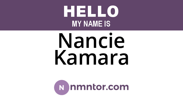 Nancie Kamara
