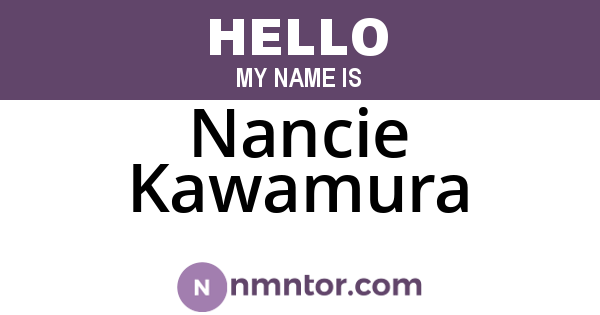 Nancie Kawamura