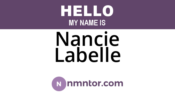 Nancie Labelle