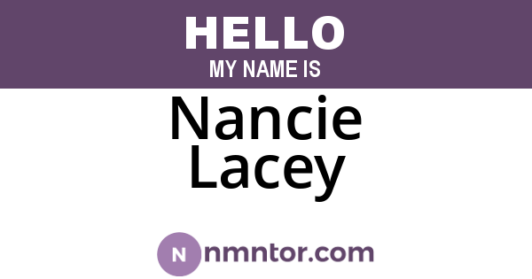 Nancie Lacey
