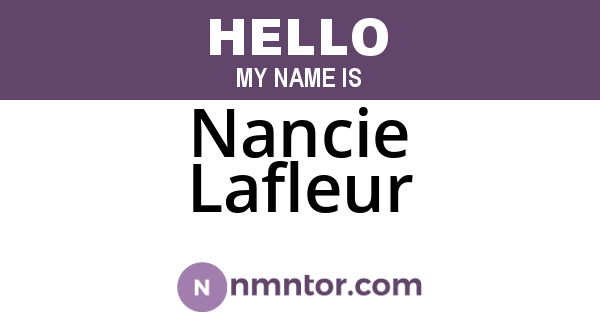 Nancie Lafleur