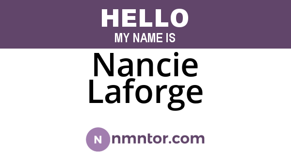 Nancie Laforge