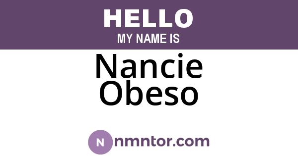 Nancie Obeso