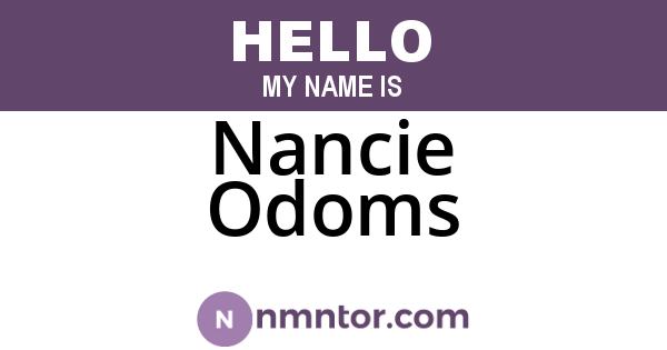 Nancie Odoms