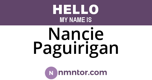 Nancie Paguirigan