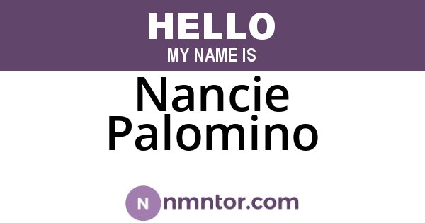 Nancie Palomino